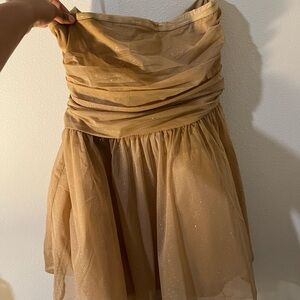Elegant Gold Evening Dress